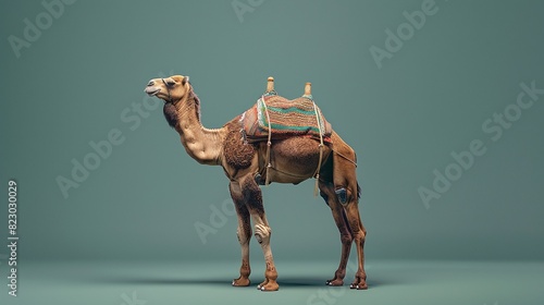camel on solid background