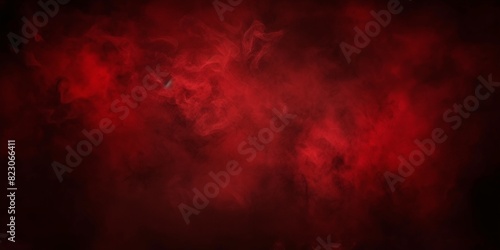 Abstract red watercolor background with dark grunge texture and smoke , distressed vintage. dark maroon background, dark crimson texture, banner