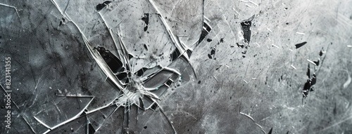Abstract Shattered Glass Texture on Dark Background