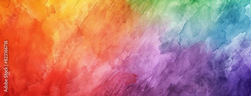 Vibrant Watercolor Rainbow Texture Background