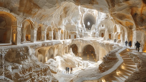 Derinkuyu's Subterranean Labyrinth American Archeologists Explore Turkey's Hidden City Investigating Massive Underground Chambers Passageways of Cappadocia's Ancient Refuge Reflecting Ingenious Engine