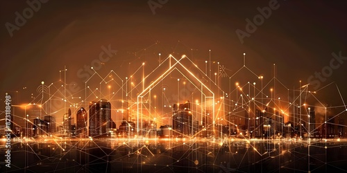 Blockchainenabled smart contracts streamline real estate transactions ensuring secure and efficient deals. Concept Real Estate Transactions, Smart Contracts, Blockchain Technology, Security
