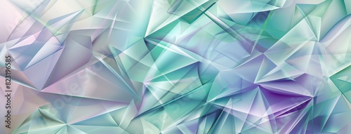 Abstract Pastel Geometric Crystal Pattern