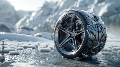 Snow tires, made with 3D technology, provide better grip on slippery surfaces.