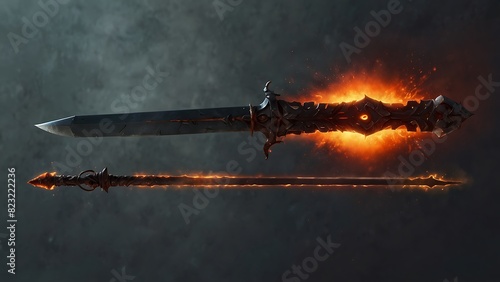Fire Sword, Knight's Sword, Legendary Sword