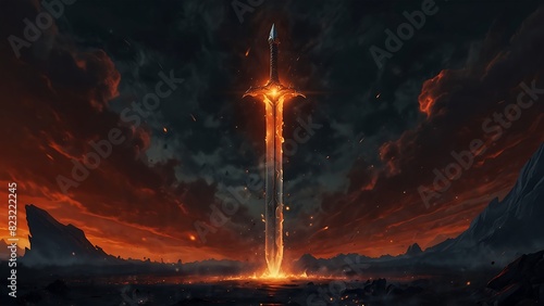 Fire Sword, Knight's Sword, Legendary Sword