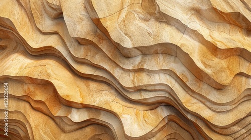 Abstract patterns in soft sandstone, inviting viewers to ponder nature's creativity