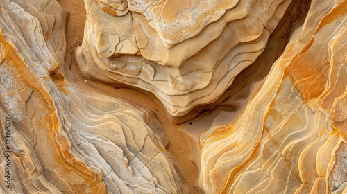 Abstract patterns in soft sandstone, inviting viewers to ponder nature's creativity