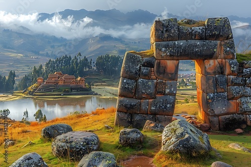 Sacsayhuamn's Inca Legacy Italian Scholars Study Peru's Monumental Ruins Contemplating Ritual Ceremonial Functions of Sacsayhuamn Reflecting Spiritual Connection Between Inca Civilization Andean Lands
