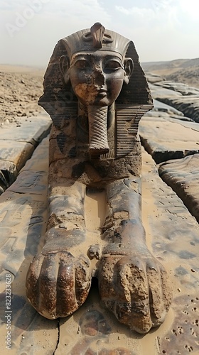 Great Sphinx's Architectural Marvel French Archeologists Examine Egypt's Monumental Sculpture Analyzing Construction Techniques Cultural Significance Offering Insights into Ancient Egyptian Artistry E