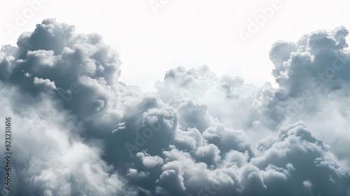  large white cloud against a transparent background.