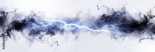 Lightning bolt illustration on white background.