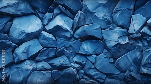Abstract blue stone background structure