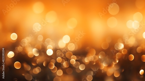 Abstract bokeh lights with light Orange background, beautiful bokeh from water droplets