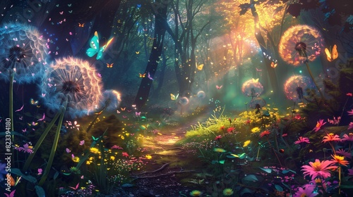  A beautiful landscape of a dreamy fairyland