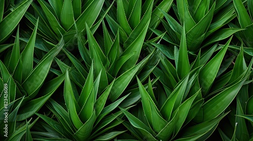 green aloe pattern