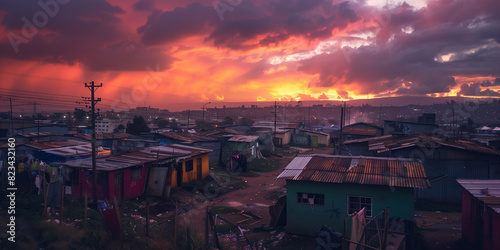 Southern Africa informal settlement township
