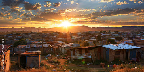 Southern Africa informal settlement township
