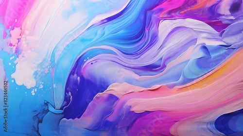Abstract background of creative colorful painting in studio