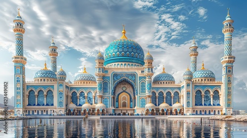 architecture landmark travel dome building mosque sky religion islam reflection asia famous muslim tourism