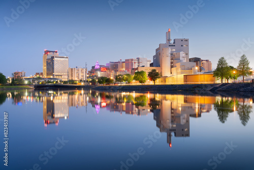 Rochester, Minnesota, USA Cityscape on the Zumbro River