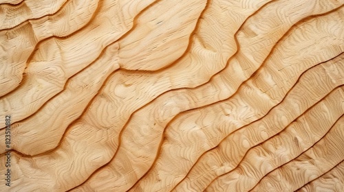 warm natural plywood texture with wooden grain and cut edges abstract photo