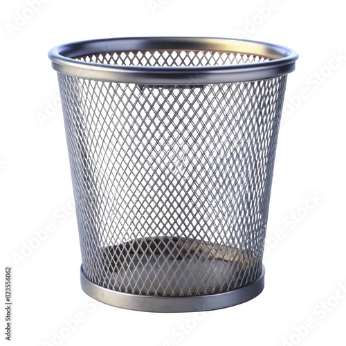 trash bin isolated on transparent background