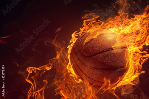 Yellow flames on black: basketball game in papua new guinea