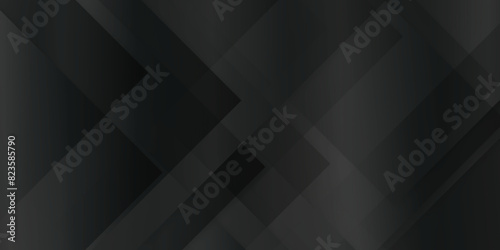Luxury abstract black background business and technology concept, Luxury modern seamless abstract geometric black pattern, empty black and white tiles on black background with space. 
