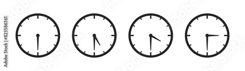 clock logo icon, clock vector