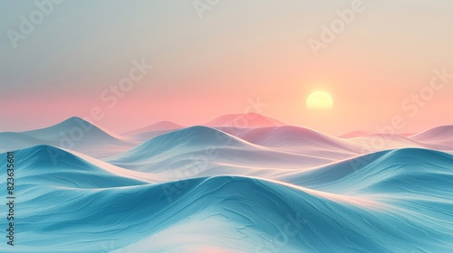 A minimalist emptiness abstract background with soft gradients and simple shapes, capturing the essence of solitude and tranquility. The design emphasizes open space and subtle textures, creating a