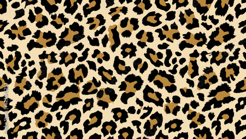 A Seamless Pattern of Leopard Skin Fashion