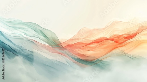 An abstract background with a sense of abstract sentimentality, featuring soft, muted colors and simple shapes that evoke memories of the past. The design is minimalist and elegant, creating a