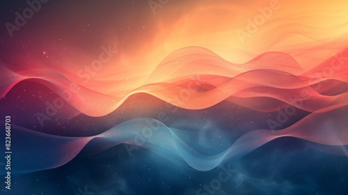 An abstract background with a nostalgic feel, characterized by soft gradients, faded colors, and simple shapes. The design evokes feelings of cherished memories and a longing for the past, creating a