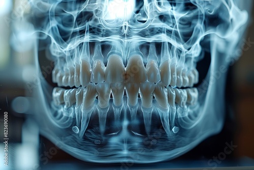 In-depth 3D dental x-ray showcases human mandible and maxilla in clear detail