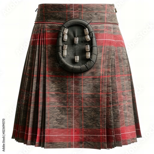 Kilt , isolated on white background , high quality, high resolution