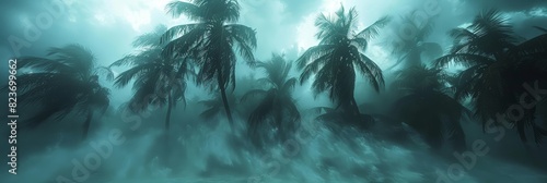 Seaside palm retreat confronts the power of a raging tropical cyclone