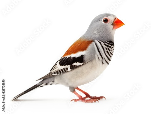 Finch bird isolated on white background