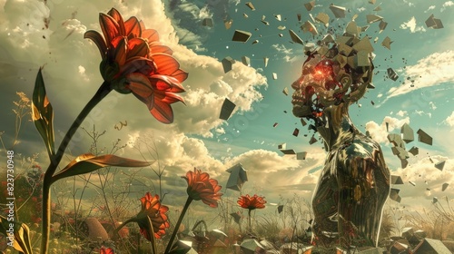 Artwork: Surreal Digital Painting Illustration of Hope and Freedom in Life
