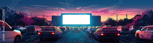 Outdoor Cinemas: Focus on outdoor cinemas, movie screens, and film screenings, showcasing the city's love for outdoor entertainment and cinema