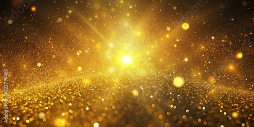 Abstract luxury gold background with shimmering gold particles, perfect for adding a touch of elegance to any project 