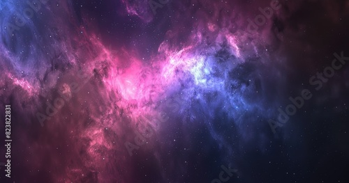 The sky has purple and blue shades with a galaxy, offering a beautiful view