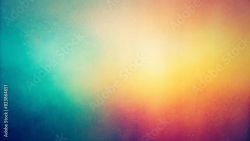 Abstract warm pastel blurred grainy gradient background texture colorful digital grain noise effect pattern lo fi multicolor vintage design retro analog photo film overlay screen filter effect.