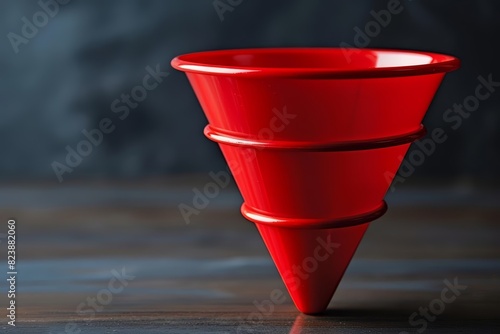 The sales funnel is a model that illustrates the stages a customer goes through from awareness to purchase