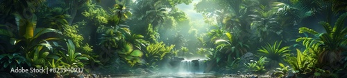 Background Tropical. Walking through the rainforest's verdant foliage, you feel as though you've entered a world frozen in time, where ancient trees safeguard countless species within their leafy embr