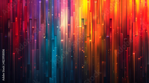 Fondo abstracto de barras verticales de colores llamativos