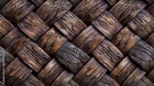 intricate rattan handwoven texture organic woven pattern natural materials top view 3d illustration