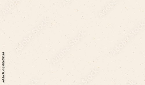 Beige paper ecru eggshell texture seamless pattern. Cream vintage grunge background with speckles, flecks and particles. Light rice paper backdrop. Vector illustration with isolated elements