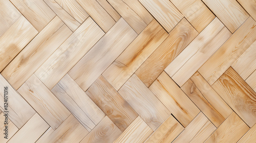 A wooden floor with a checkered pattern