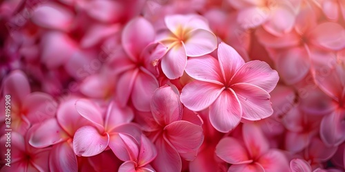 Closeup of pink Frangipani flower lei a symbol of Hawaiian culture. Concept Hawaiian Culture, Frangipani Flower, Pink Lei, Closeup Photography, Symbolism